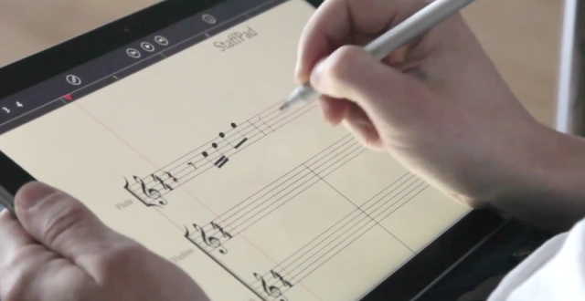Noteer muziek op je tablet dankzij de StaffPad app