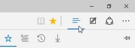 Microsoft Edge Favoris