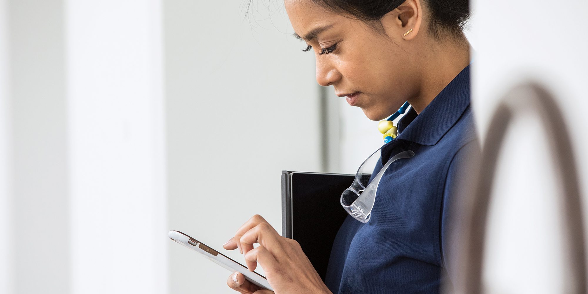 Woman with smartphone