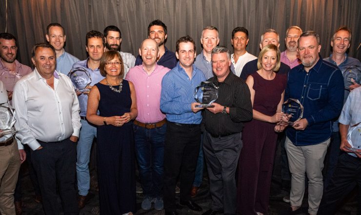 Group shot at the Partner of the year awards