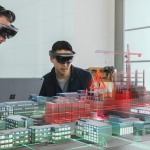 Microsoft HoloLens under arbete med stadsbyggnad