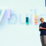 Satya Nadella tijdens zijn keynote op Build 2019