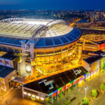 Vista aerea della Johan Curijff Arena di Amsterdam