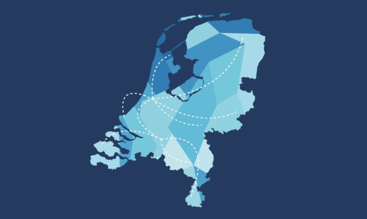 een close-up van een kaart