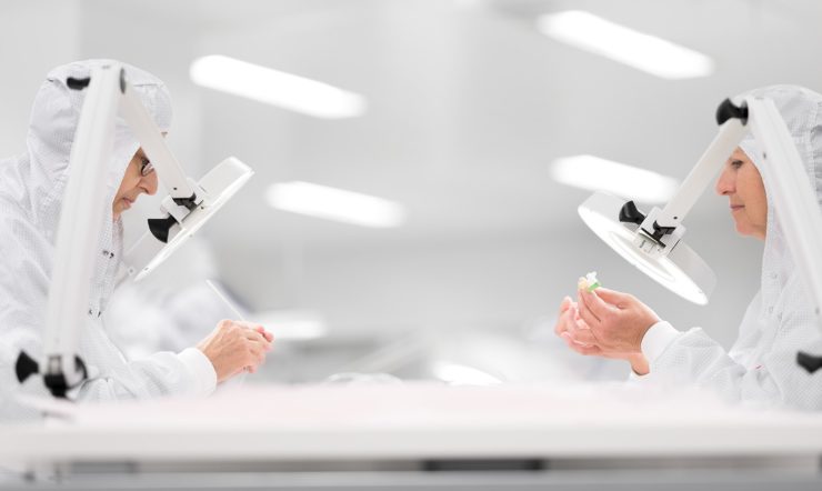 two people working in a lab