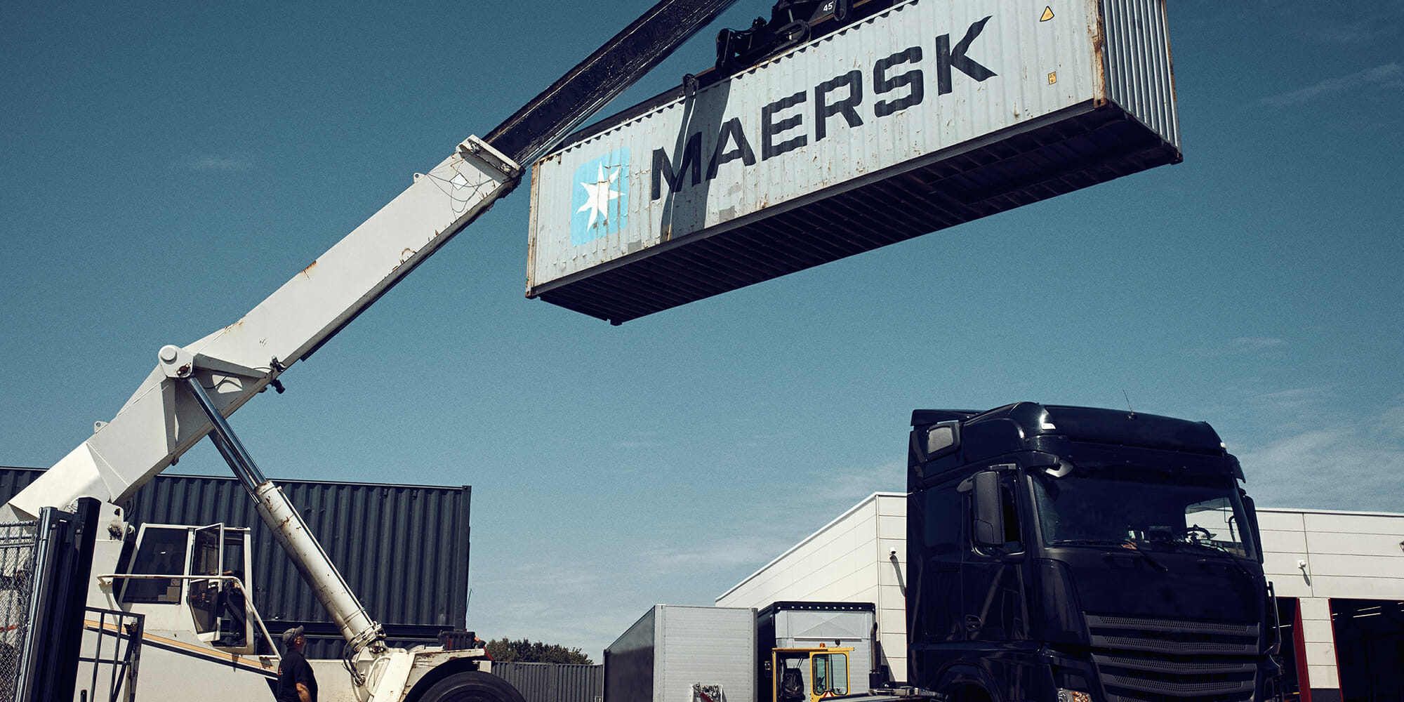 A Maersk container