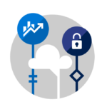 Illustrations depecting AI data analytics.