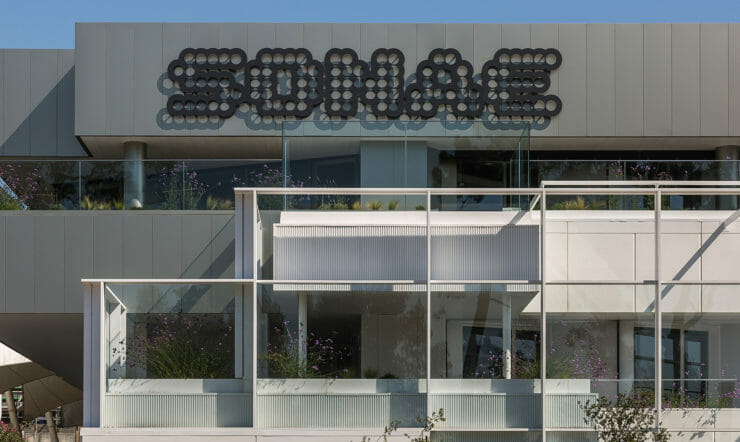 a store inside of a building