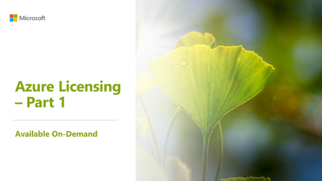 Azure Licensing (Part 1)