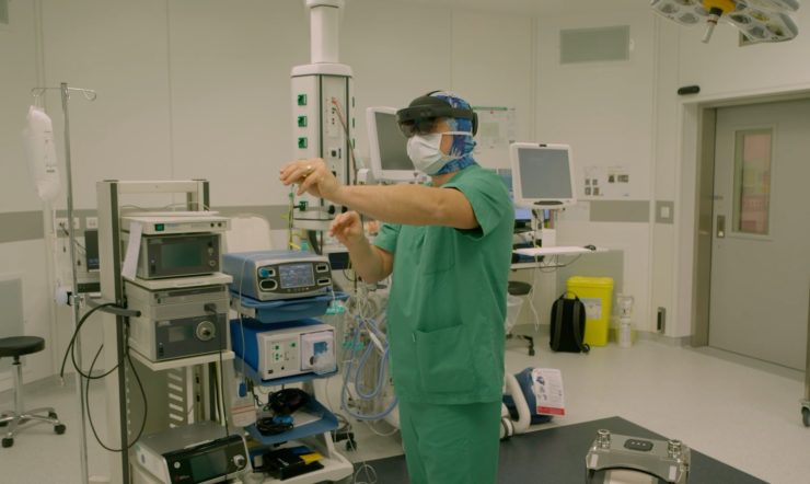 Aide au bloc opératoire du CHC de Liège grâce à HoloLens 