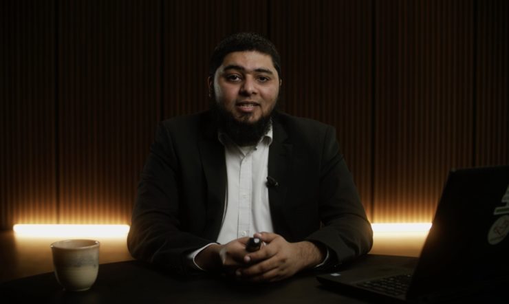 A man talking