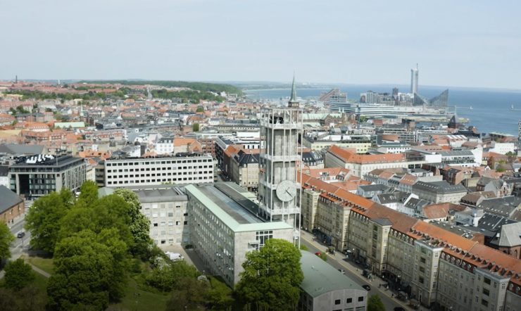 a city with buildings