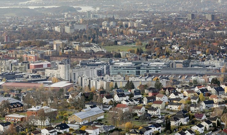 Areal image of Oslo