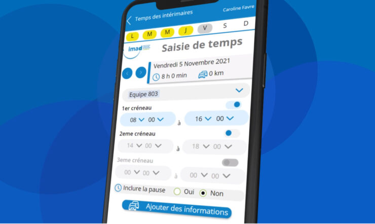 Tempo, la nouvelle application RH de gestion de temps des intérimaires à IMAD basée sur la Power Platform