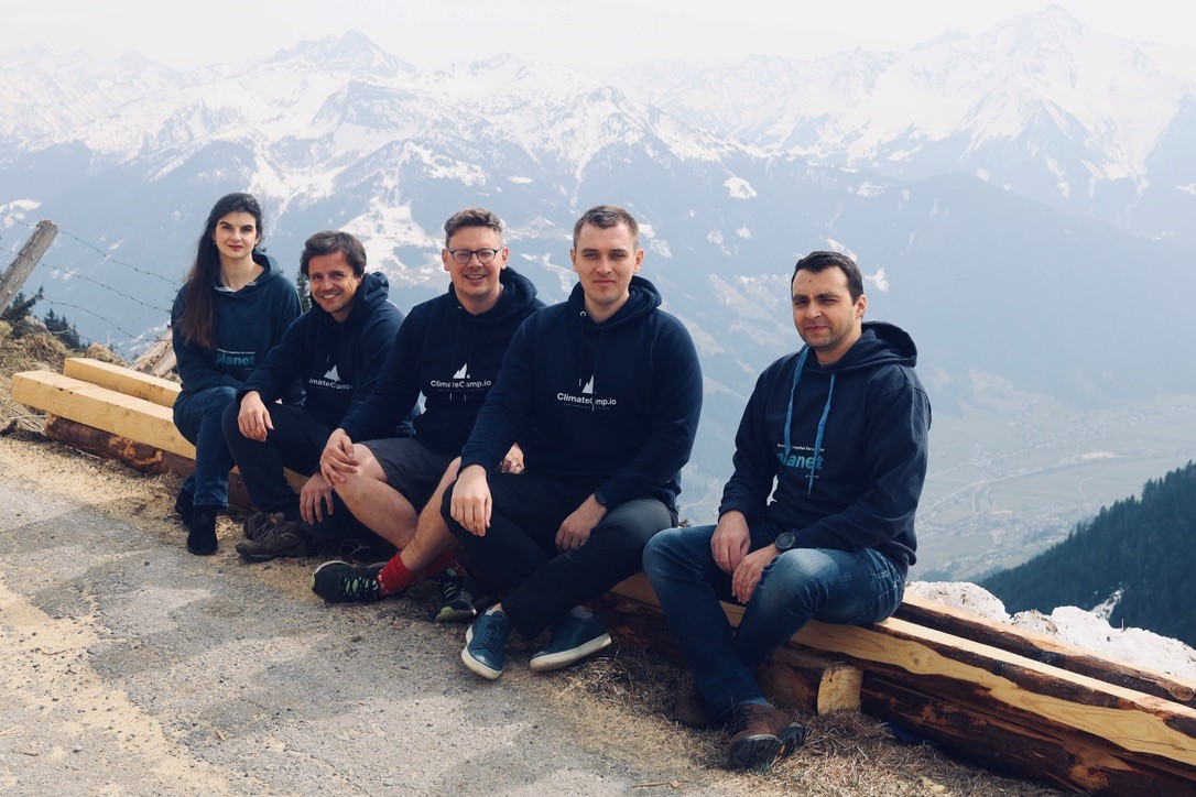 ClimateCamp team on a workation in the Austrian mountains