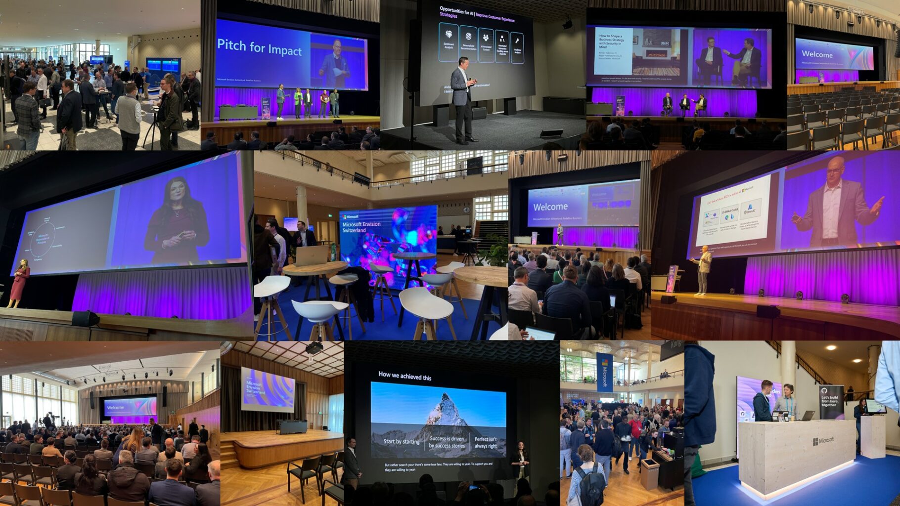 Photo Collage of Microsoft Envision Switzerland