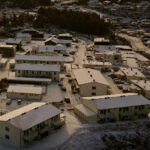 Houses and snow