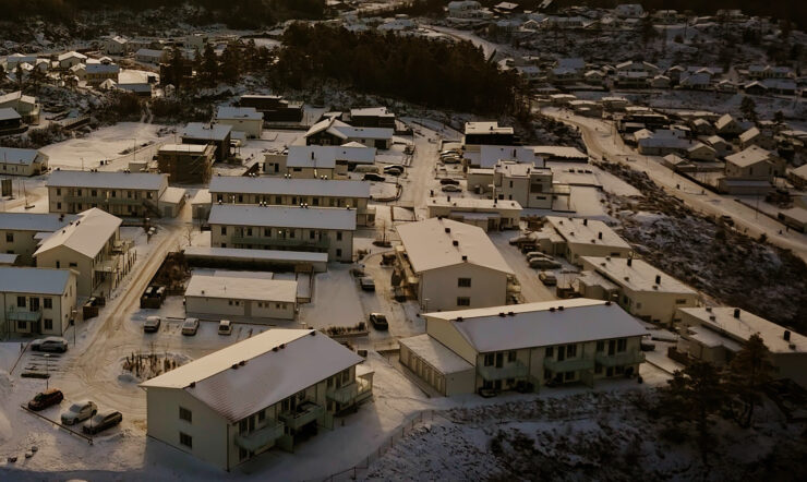 Houses and snow