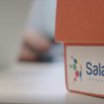 a close up of a box with Salerio logotype