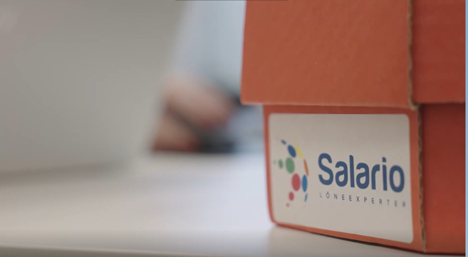 a close up of a box with Salerio logotype