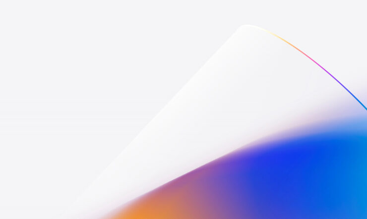 Azure Banner with graphic design, blue and orange